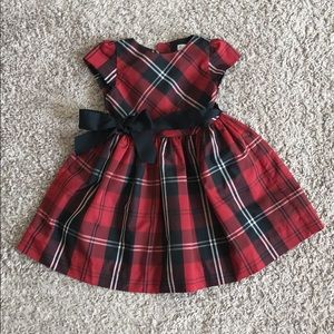 Ralph Lauren baby girl’s formal plaid dress 18M